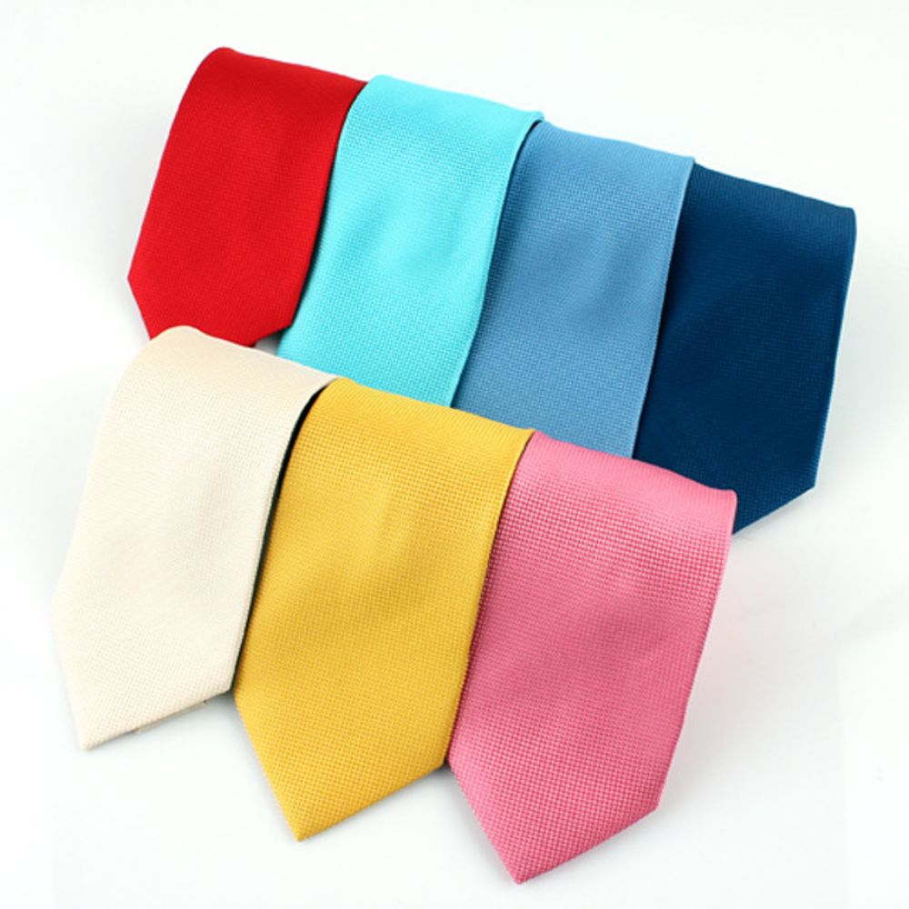 [MAESIO] KSK2635 100% Silk Solid Necktie 8cm 7Color _ Men's Ties Formal Business, Ties for Men, Prom Wedding Party, All Made in Korea